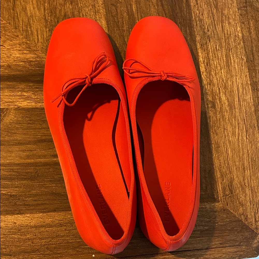 Everlane Bright Red Ballet Flats